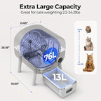 Self Cleaning Cat Litter Box: 76L Extra Large Automatic Litter Box - Image 3