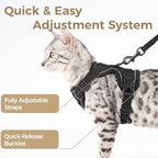 Cat Harness and Leash Set Escape Proof Tactical Medium Kitten Harness Emotional - Image 4