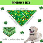 ULICO St. Patrick's Day Personalized Dog Bandana Embroidered Name Custom - Image 5
