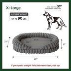 BALANCE Calming Dog Bed for Extra Large Dogs, 42 Inches Oval Washable XL Pet Bed - Image 5