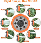 Garden Hose Nozzle, 8 Spray Patterns Dog Wash - Image 3