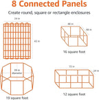 Amazon Basics Foldable Octagonal Metal Exercise Dog Playpen - Image 3