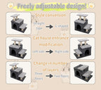 3-in-1 Pet Stairs for Cats for High Bed, Adjustable Dog Steps, Modular 3-Tier - Image 4