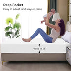 California King Mattress Protector Waterproof, Fitted Sheet Style Breathable - Image 4