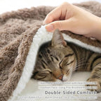 Cat Blanket for Indoor Cats Ultra-Soft Plush Small Blanket Machine Washable - Image 2