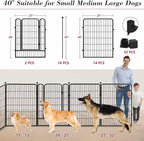 Dog Playpen Outdoor 40 inch 16 Panels Indoor Dog Pen - Image 3