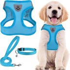 PUPTECK Adjustable Dog Harness Collar and Leash Set Step in No Pull Pet Harness by PUPTECK