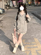 Womens Y2K Zip Up Cute Graphic Hoodies Cat Ears Casual Cartoon Harajuku Kawaii - Image 2