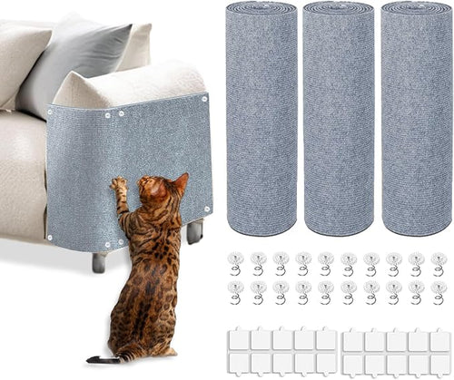 3PCS Cat Scratch Mat, 39.4"x11.9" DIY Trimmable Self-Adhesive Cat Scratching Mat by Unknown