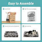 Orthopedic Dog Bed for Large Medium Size Dog, Soft and Warm Faux Fur Sofa for - Image 8