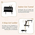 NUNU LAB 14-in-1 Cat Wall Shelves Set, Wall-Mounted Cat Climber - Image 4
