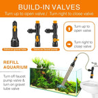 hygger Bucket-Free Aquarium Water Change Kit Fish Tank Siphon Gravel Vacuum - Image 4