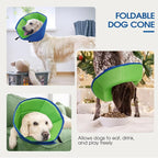 Dog Cone Collar After Surgery for Medium Dogs, Adjustable Soft Recovery Cone - Image 6