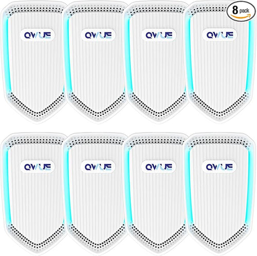 8Pack Air Ionizer for Home Negative Ion Air Purifier Plug In, Mini Filterless by QWUE