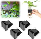 4 Pk Upgraded Aquarium Plant Holder, 3-Hole Hanging Aquarium Plant Holder by joqepy