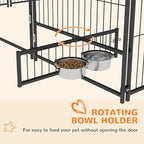 PawHut Outside Dog Kennel, Garden Playpen Fence Crate Enclosure Cage Rotating - Image 5