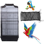 Bird Cage Seed Catcher, Large Airy Gauze Seeds Bird Cage Cover Guard Adjustable by AIMICOCA