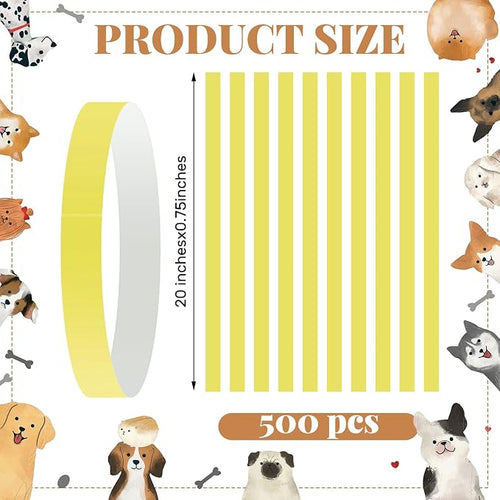 500 Count 20inch Adjustable Paper Dog Collars - Image 2