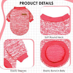 1 Pc Dog Sweaters for Small Dogs Girl Boy Winter Fleece Clothes Warm Soft Dog - Image 3
