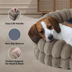 BALANCE Calming Dog Bed for Extra Large Dogs, 42 Inches Oval Washable XL Pet Bed - Image 4