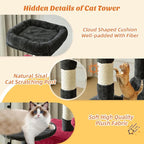 DUMOS Small 44 Inch Cat Tree Tower, Cat Climbing Tower - Image 4