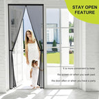Magnetic Screen Door for 48 x 83 Inch French Door, Screen Itself Size: 50" x 84" - Image 3