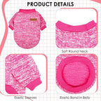 3 Pack Dog Sweaters for Small Dogs Girl Boy Winter Fleece Clothes Warm Soft Dog - Image 6
