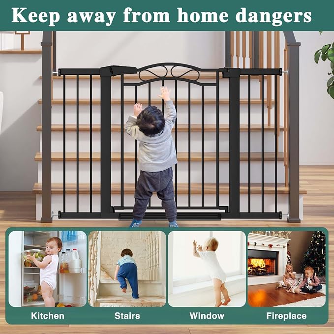 Fairy Baby 57.1"-59.8" Extra Wide Baby Gates - Image 6