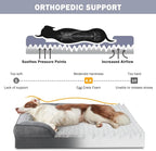 INVENHO Orthopedic Extra Large Dog Bed, XXL Waterproof Dog Sofa, Egg-Crate Foam - Image 2