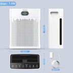 Air Purifiers for Home, PM 2.5 Air Quality Monitor Cover Up to 2200 Ft² - Image 9