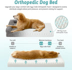 Cute Dog Bed for Medium Dogs, Faux Rabbit Fur Orthopedic Foam Dog Bed - Image 4