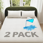 Ohgeni 100% Waterproof Mattress Protector, Twin XL-2 Pack, Fitted Sheet by OhGeni