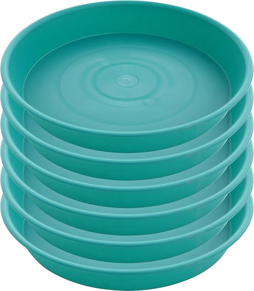 6 Pack of 6 inch Plant Saucer Drainage Tray, 4 5 7 8 10 12 13 15 17 19 inch by Bleuhome