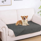 hyha Waterproof Dog Blanket, Reversible Pet Bed Blanket, Soft Sofa Couch Cover by hyha
