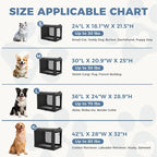 DUMOS Dog Crate 24 Inch Travel Cat Pet Carrier - Image 5