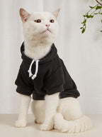 QWINEE Basic Dog Hoodie Sweatshirt Puppy Sweater Warm Cat Costumes Pet Clothes - Image 6