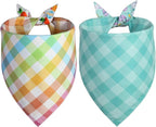Easter Dog Bandana Large 2PCS, Colorful Scarf - Image 2