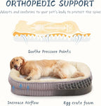 Orthopedic Dog Bed for Large Dogs Breeds, High Density Egg Crate Foam Dog Sofa - Image 2