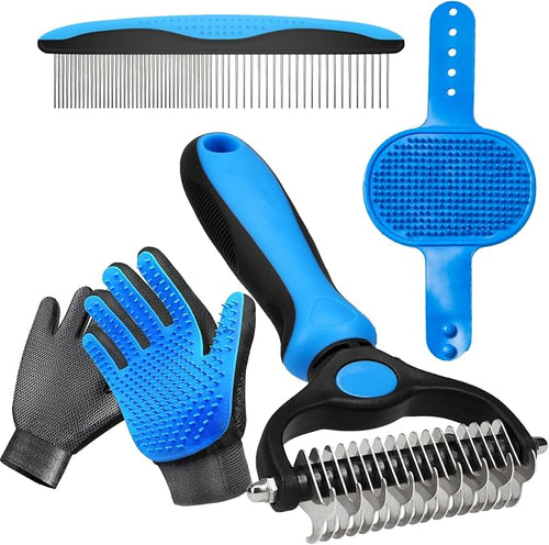 4 Pack Pet Grooming Kit by NVNAN