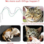 Cat Wand Toys Interactive Kitten Toys Cat Teaser Wand String Feather - Image 5