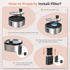6 Set Cat Water Fountain Replacement Filter Only - Image 6