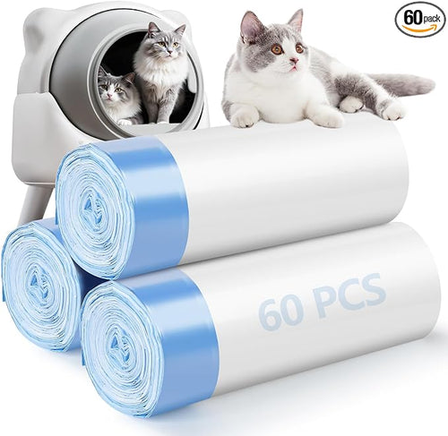 60 Pack Cat Litter Bags Compatible by ondware