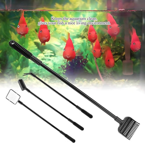 4 in 1 Portable Aquarium Cleaning Tool Kit Fish Tank Cleaning Set - Image 2