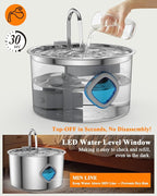 Cat Water Fountain Stainless Steel, 3.2L/108oz Automatic Pet Drinking Dispenser - Image 3