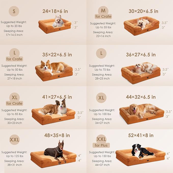 EHEYCIGA Orthopedic Dog Beds for Extra Large Dogs, Waterproof Memory Foam XXL - Image 2