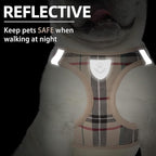 PUPTECK Adjustable Pet Harness Collar &Leash Set Step in - Image 5