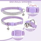 EXPAWLORER Soft Velvet Safe Cat Collars - Image 3