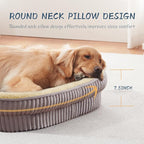 Orthopedic Dog Bed for Puppy, Extra Small Dogs Breeds, Oval Cat Bed, High - Image 4