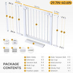 Cumbor 29.7-40.6" Baby Gate for Stairs, Mom's Choice Awards Winner-Dog Gate for - Image 9