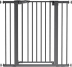 BABELIO 36" Tall Baby Gate, 26-40" Wide Auto Close Pet Gate, PressGuard C5 by BABELIO
